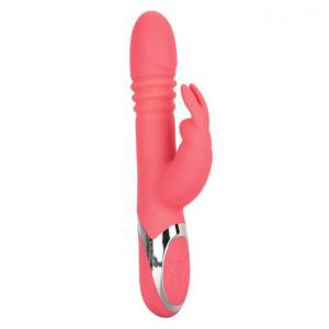 Розовый поступательный вибратор Enchanted Exciter  