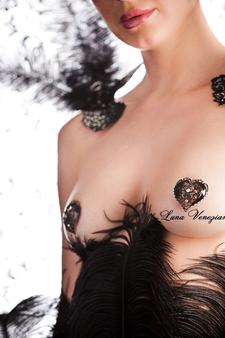 Украшение для груди сердце Cuori