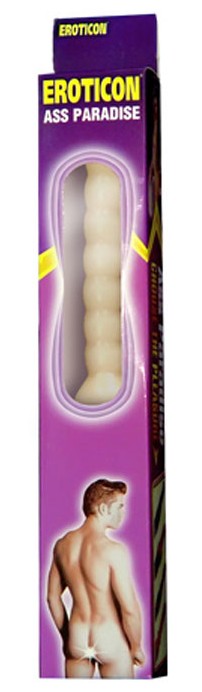 Вибратор анальный 25 см телесный