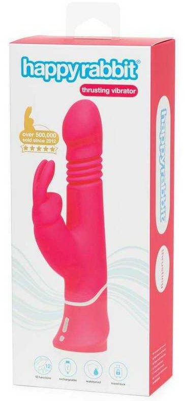 Вибратор  Thrusting Realistic розовый