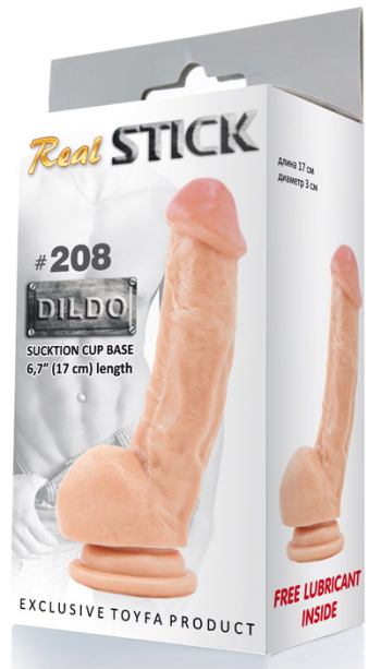 Рельефный фаллоимитатор RealStick
