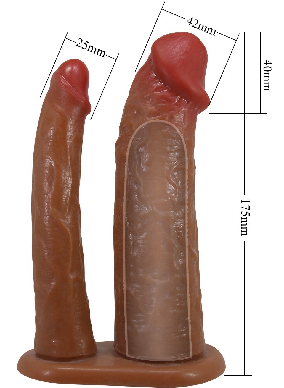 Фаллопротез для двойного проникновения Pretty Love