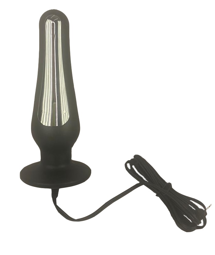 Большая анальная пробка Капля с пультом