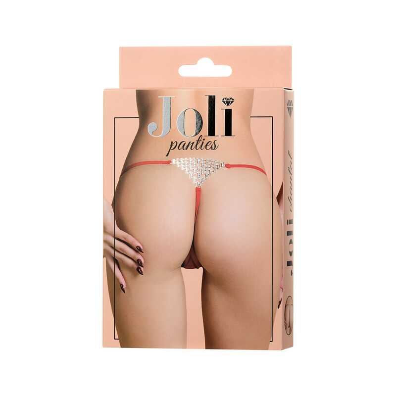Красные трусики со стразами Joli Chantal OS