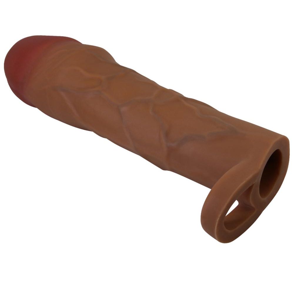 Насадка на пенис 18 см brown