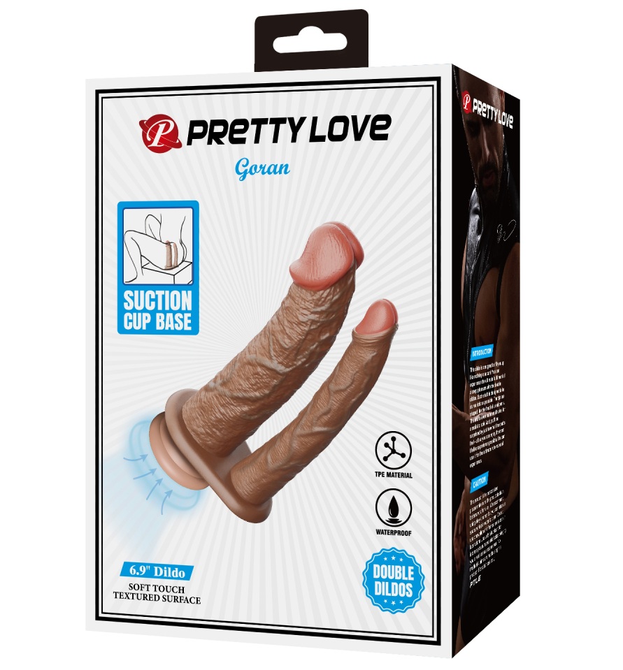 Двойной фаллос на присоске Goran