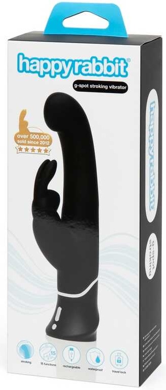 Вибратор с фрикциями для G-точки  Stroker black