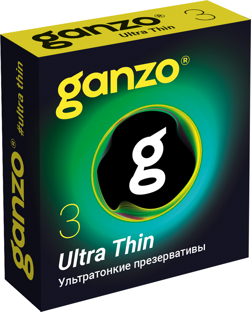 Ультратонкие презервативы Ganzo 3 шт