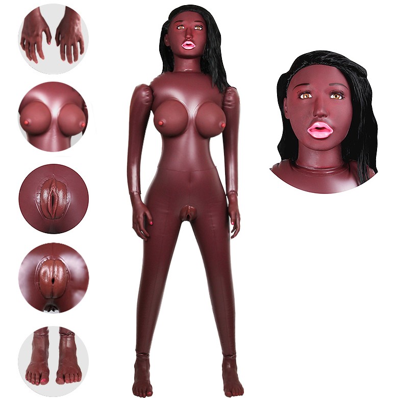 Кукла негритянка Лионелла с вибрацией