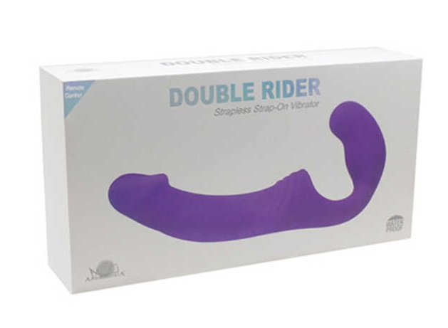 Фиолетовый вибрострапон с пультом