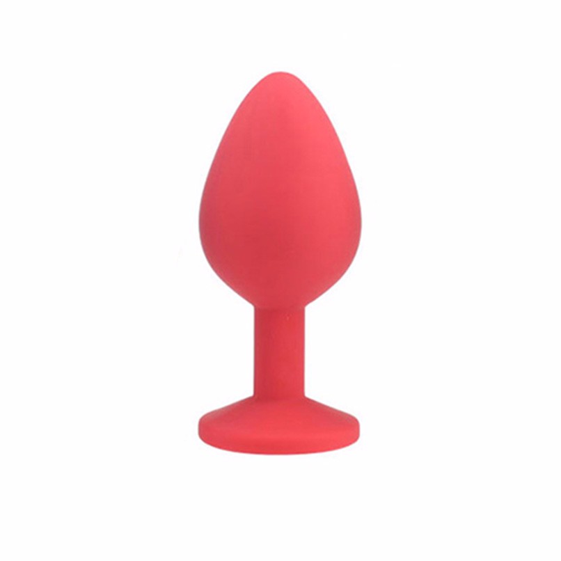 Красная анальная пробка Large Pink