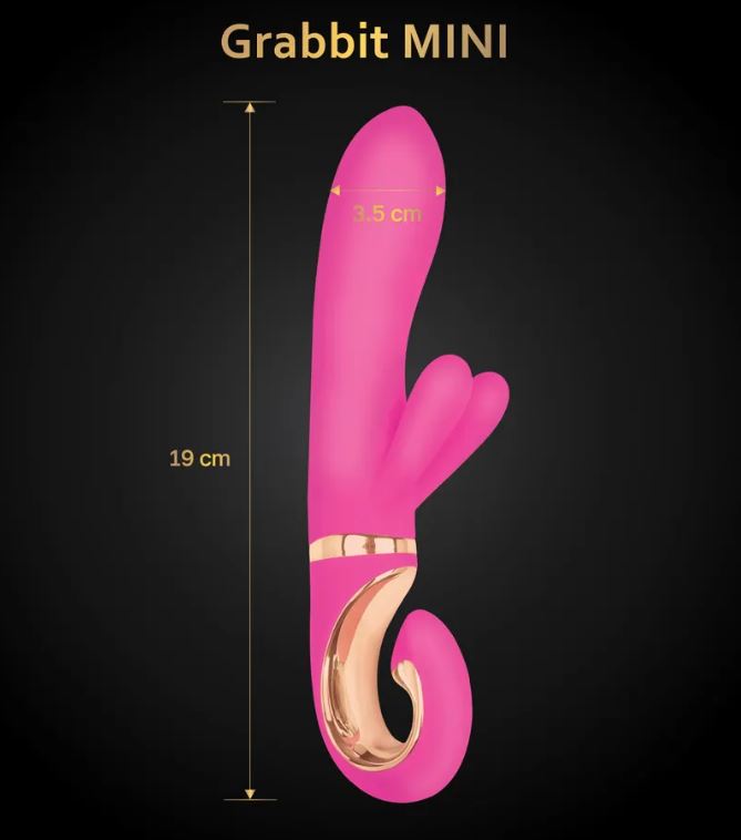 Розовый мини вибратор для женщин Grabbit Candy