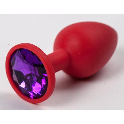 Красная анальная пробка Large Purple