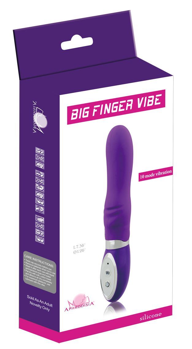 Вибростимулятор розовый Big Finger Vibe