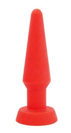 Анальная пробка из силикона красная