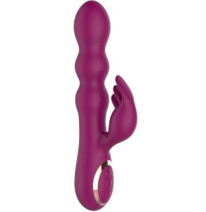 Вибратор-кролик Stamen с массажем бусинами 