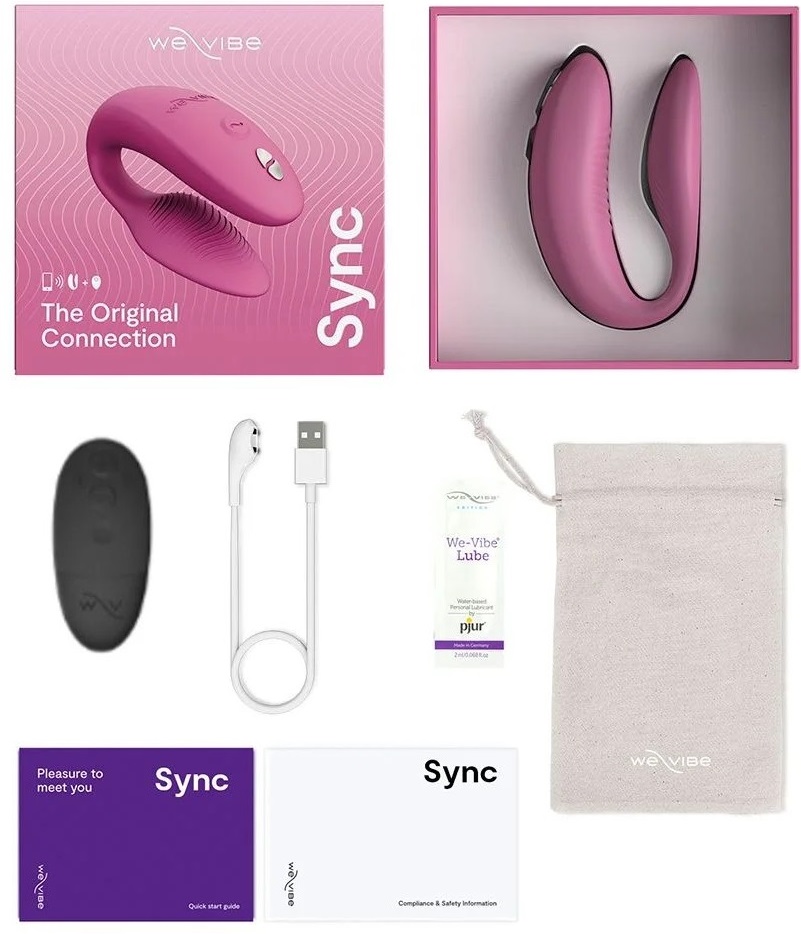 Вибромассажер  We-Vibe Sync 2  Pink