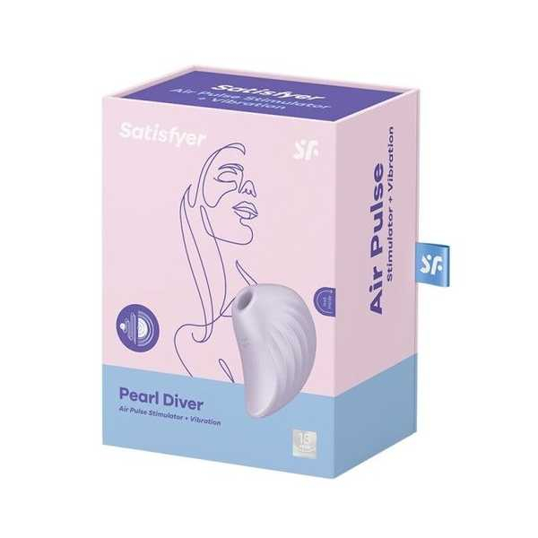 Фиолетовый стимулятор клитора Satisfyer Pearl Diver