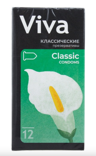 Презервативы Viva классические, 12 шт