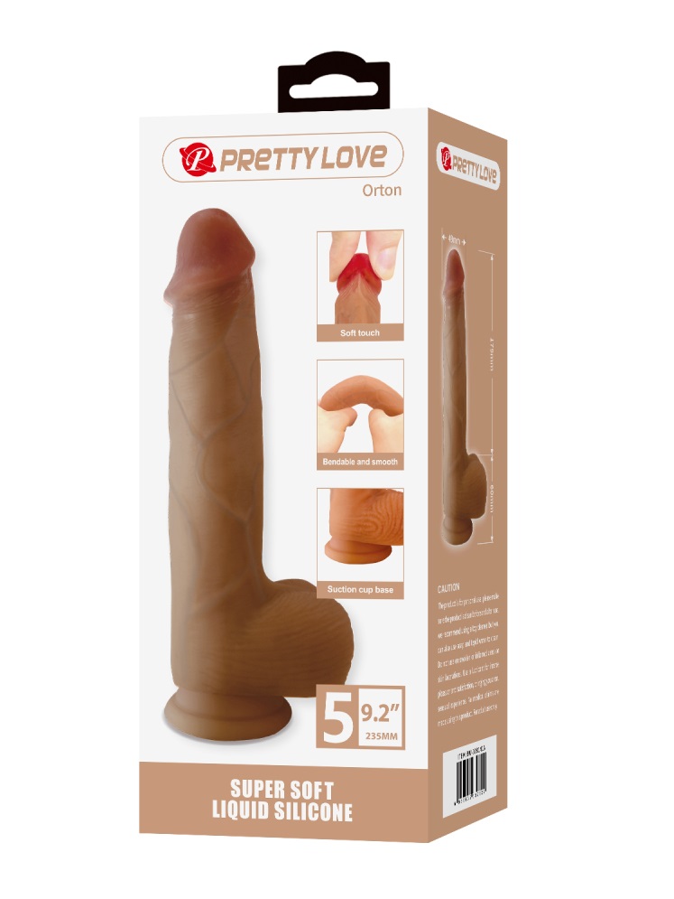 Фаллос из жидкого силикона Orton на присоске