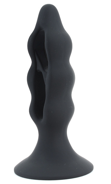 Анальная пробка с отверстиями черная
