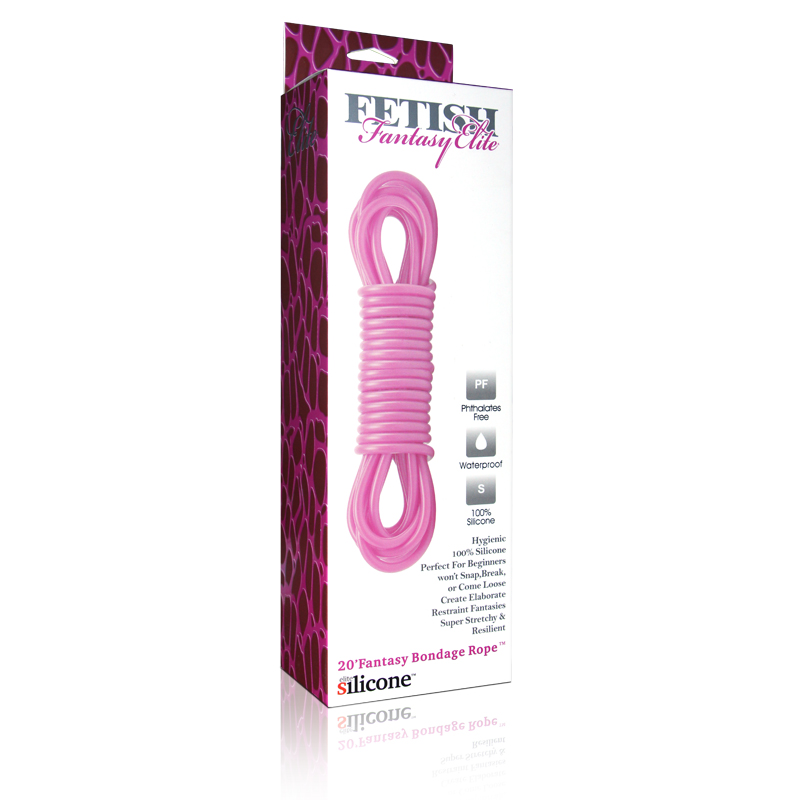 Силиконовая веревка pink