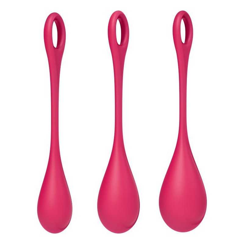 Набор вагинальных шариков Satisfyer Yoni Power красный