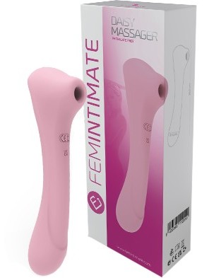 Двухсторонний вакуумный стимулятор Дейзи розовый