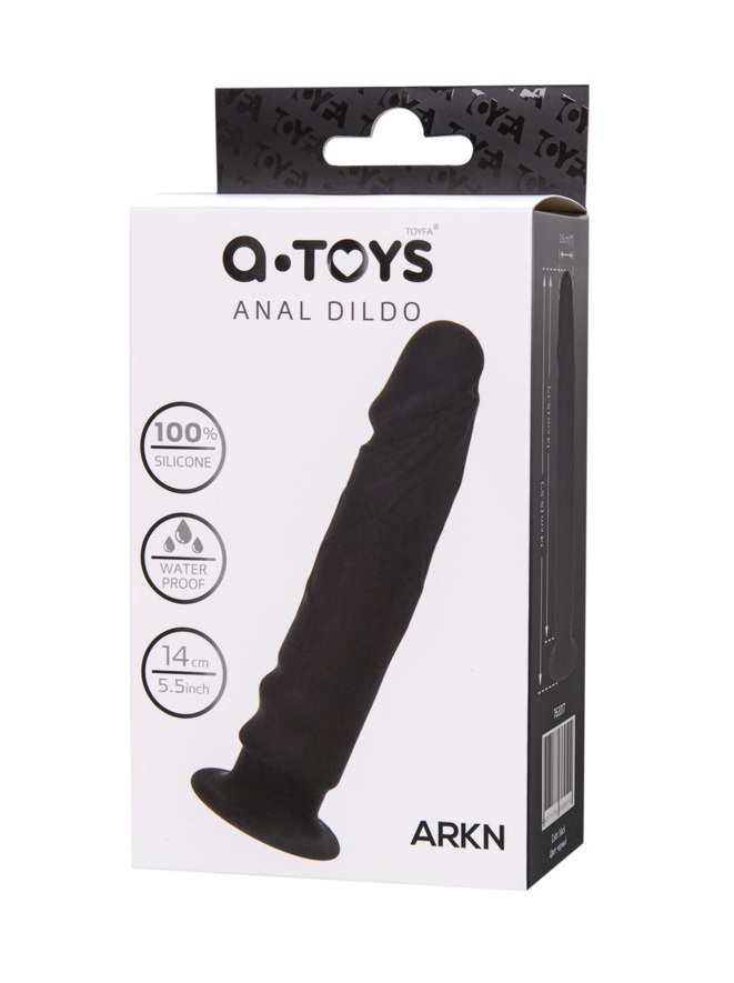 Фаллоимитатор реалистичный черный 14 см