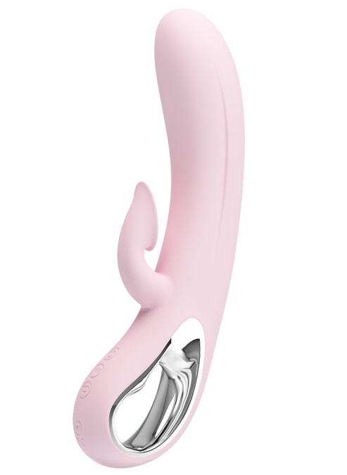 Вибратор-кролик с вакуумной стимуляцией клитора розовый