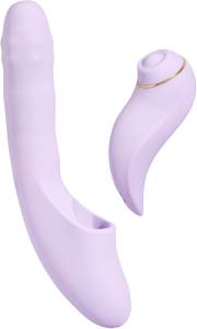 Интерактивный вибромассажёр Svakom 2в1 DuoGlow с нагревом 