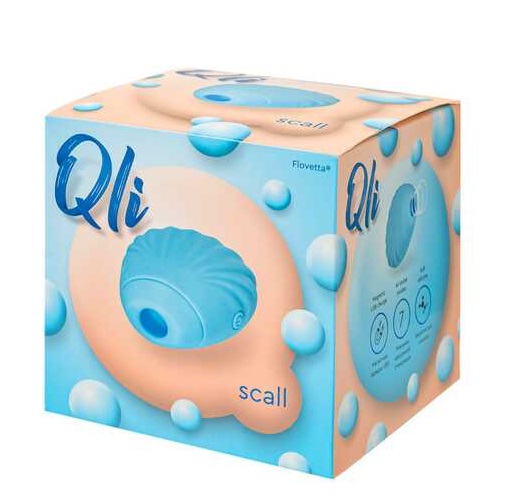 Вакуумный стимулятор Qli Scall голубой