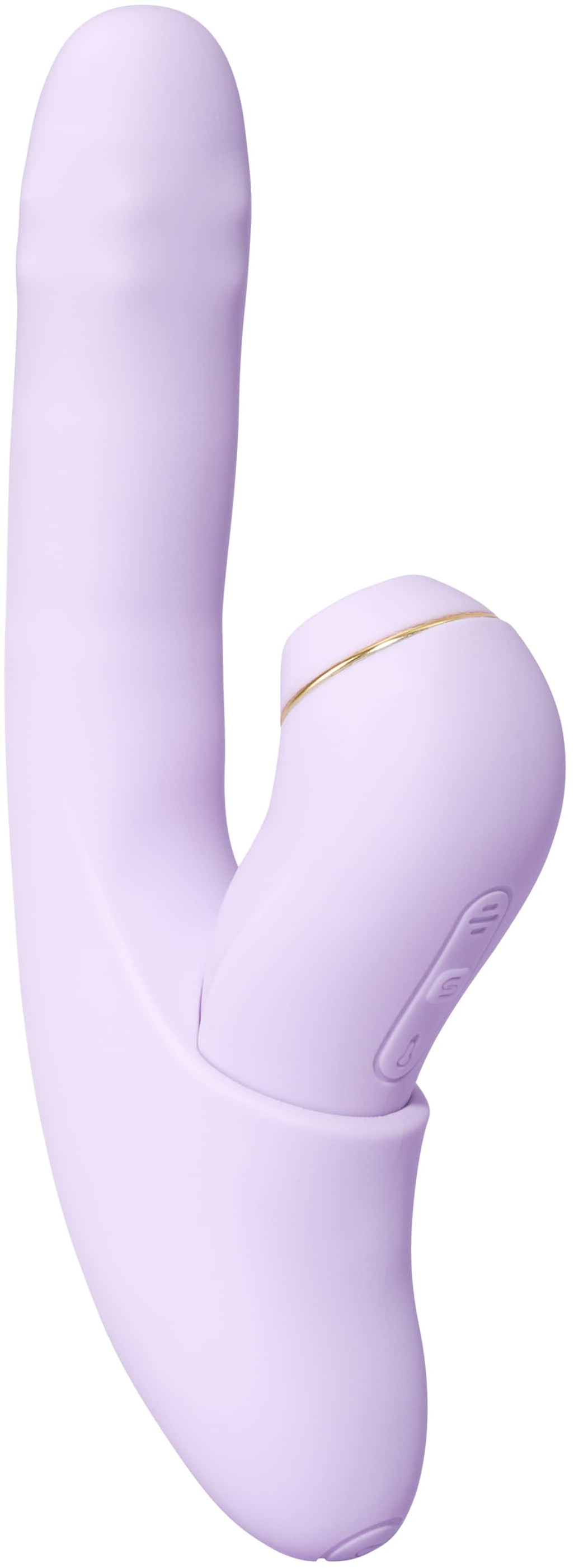 Интерактивный вибромассажёр Svakom 2в1 DuoGlow с нагревом