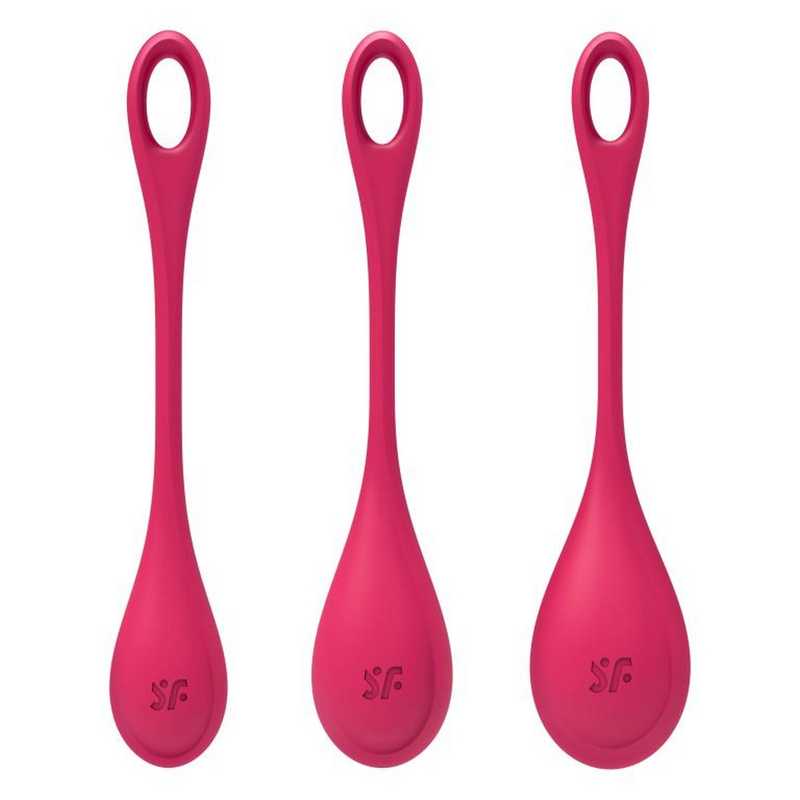 Набор вагинальных шариков Satisfyer Yoni Power красный