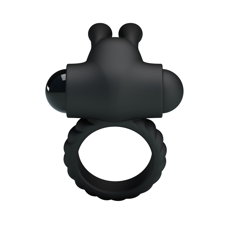 Эрекционное кольцо вибро Black
