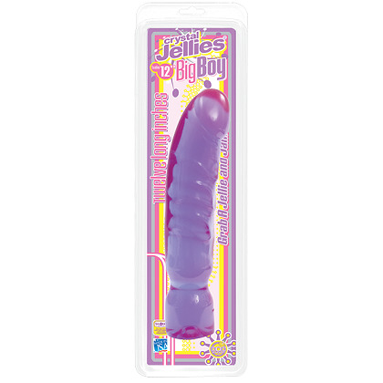 Фиолетовый фаллоимитатор Cristal Jellies