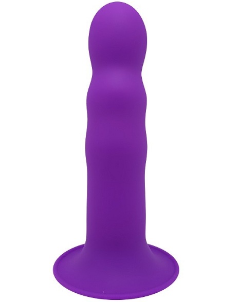 Силиконовый рельефный дилдо purple