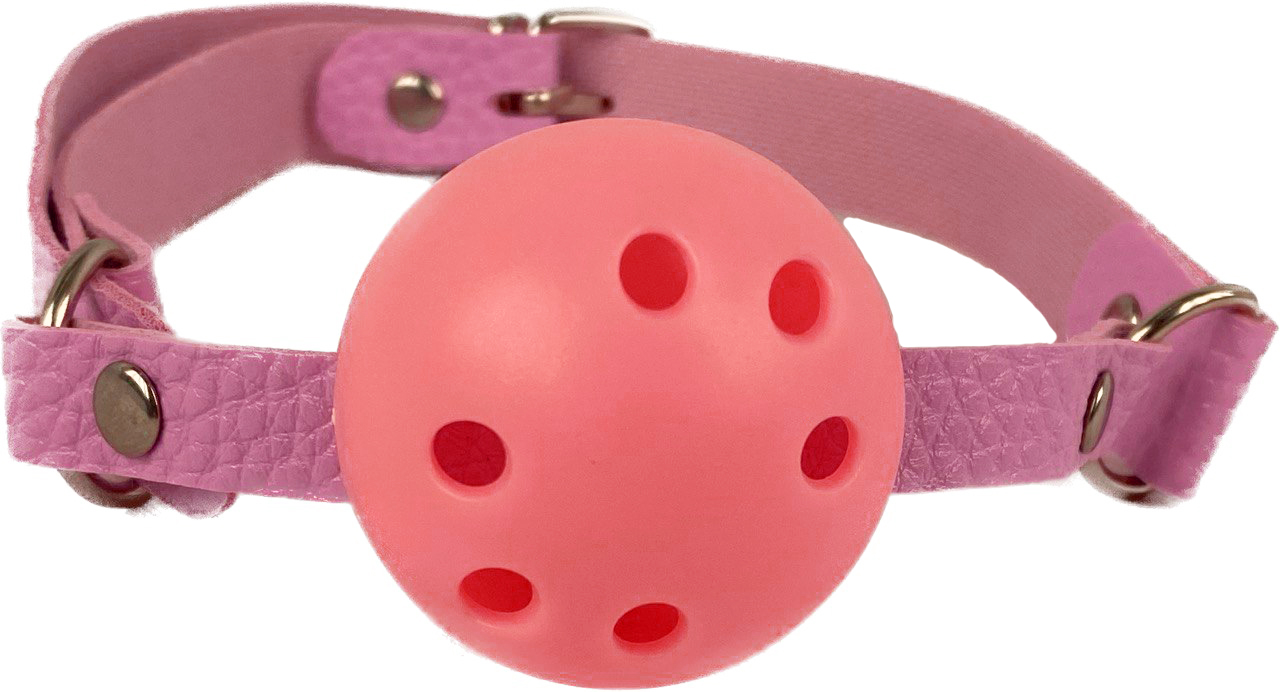 Кляп розовый с отверстиями Кляп розовый с отверстиями