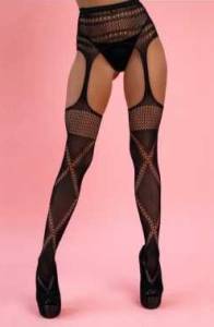 Сексуальные чулки с широким поясом 