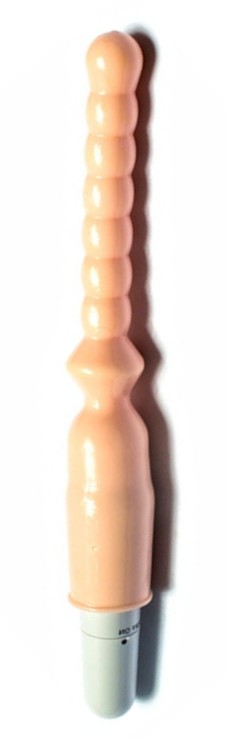 Вибратор анальный 25 см телесный