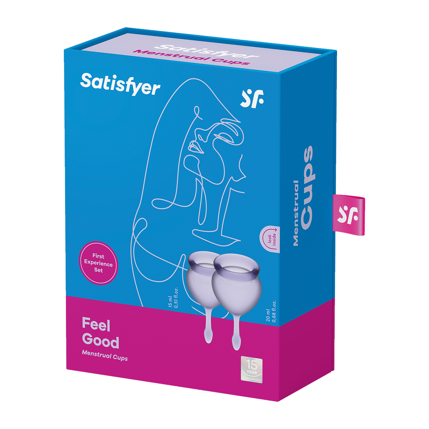 Лиловый набор менструальных чаш Satisfyer