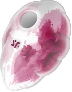 Красный вакуумный стимулятор Cloud Dancer 