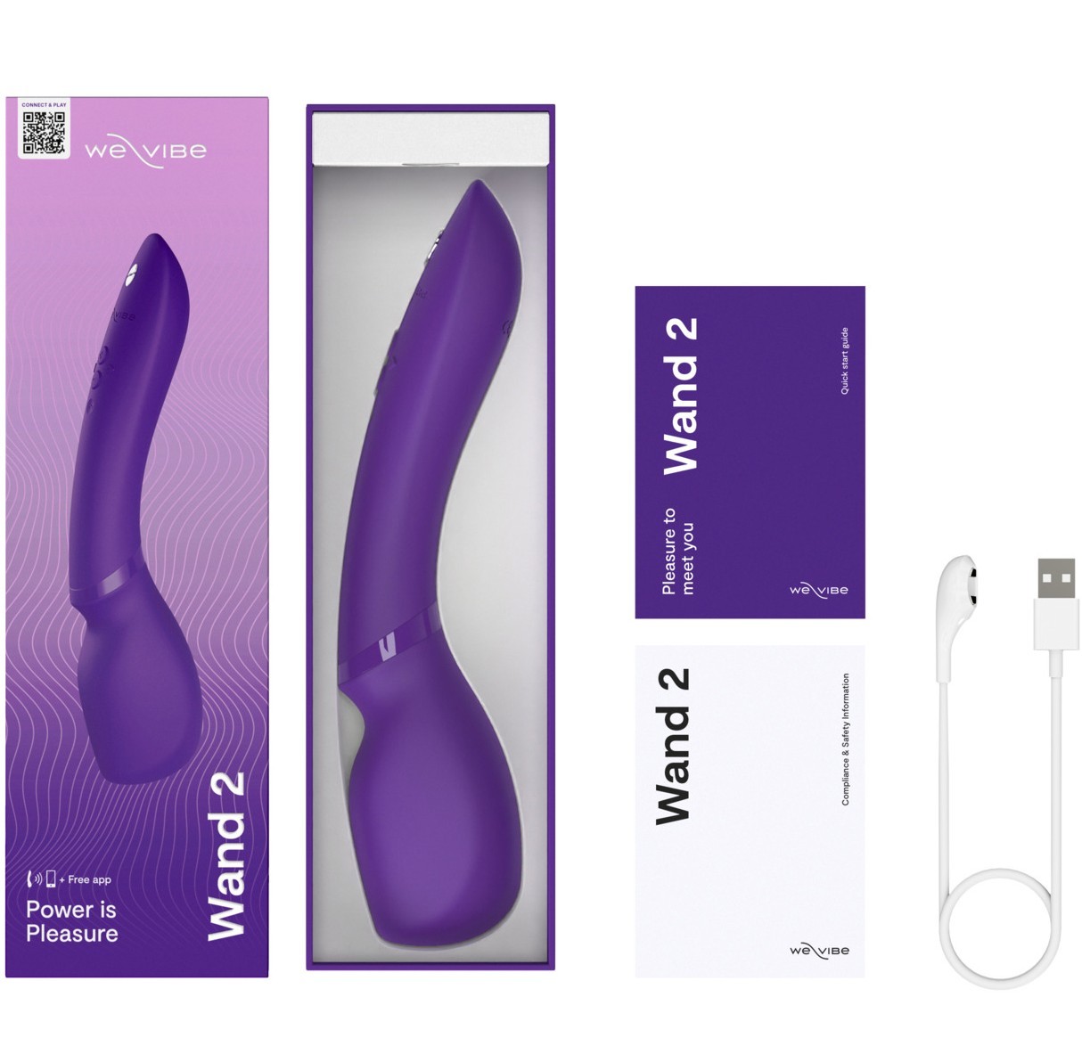 Вибратор WE-VIBE Wand 2 фиолетовый