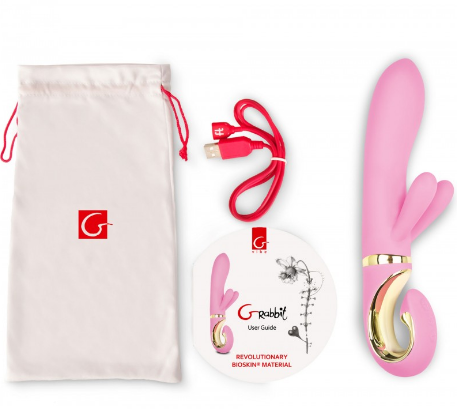 Нежно-розовый вибратор Gvibe Grabbit