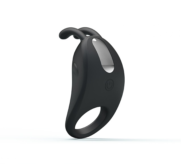 Эрекционное кольцо перезаряжаемое, с ушками, 7 режимов вибрации