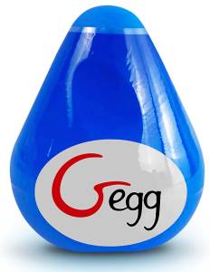 Голубой компактный мастурбатор Gvibe Gegg  