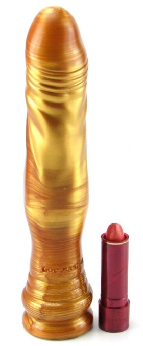 Фаллоимитатор Dick Head Gold с силагелем