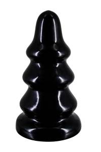 Большой рельефный плаг black