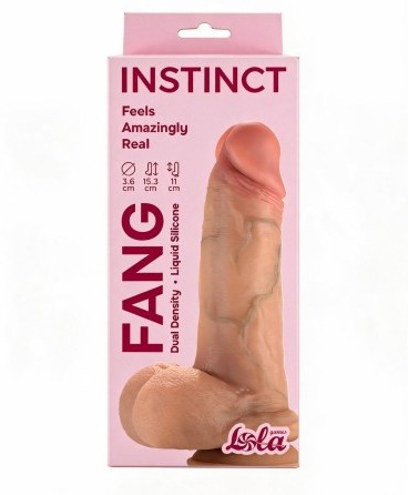 Силиконовый фаллос с венками Fang Instinct