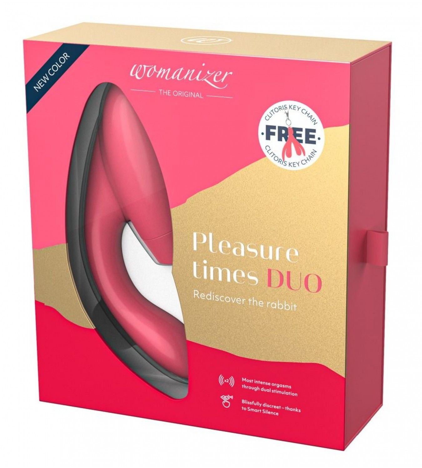 Клиторальный стимулятор Womanizer Duo розовый